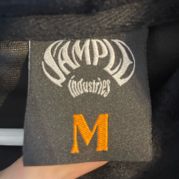 Suede black high quality hoodie Sample Industries size M - Picture 3 of 6